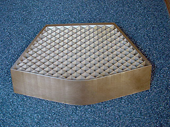 Aluminum EDM flow straighter 