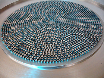 Semiconductor Injector EDM hole drilling of small holes